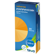Изображение товара Изопринозин таблетки 500 мг 30 шт.