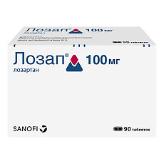 Купить Лозап таблетки покрыт.плен.об. 100 мг 90 шт цена