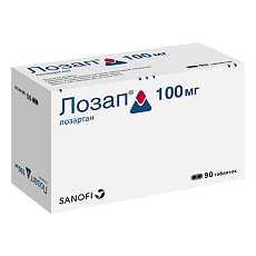 Купить Лозап таблетки покрыт.плен.об. 100 мг 90 шт цена