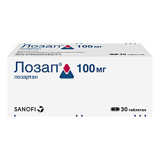 Купить Лозап таблетки покрыт.плен.об. 100 мг 30 шт цена