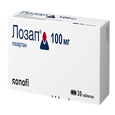 Купить Лозап таблетки покрыт.плен.об. 100 мг 30 шт цена