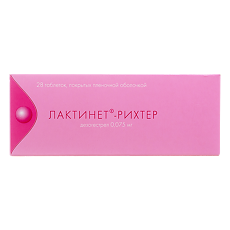 Купить Лактинет-Рихтер таблетки покрыт.плен.об. 0,075 мг 28 шт цена