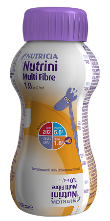 Nutrini/Нутрини с пищевыми волокнами готовая изокалорическая смесь для детей бутылочка 200 мл 1 шт