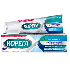 Изображение товара Корега крем для фиксации зубных протезов мятный вкус 40 мл 1 шт