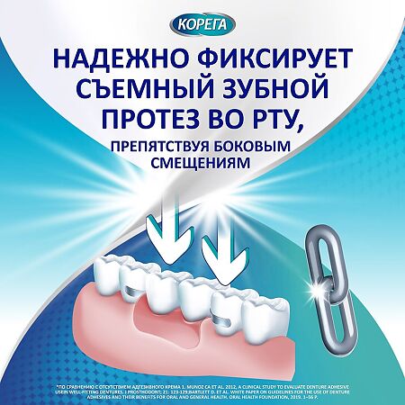 Корега Экстра Сильный Мятный, крем для фиксации зубных протезов, 40 мл 1 шт