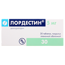 Изображение товара Лордестин таблетки покрыт.плен.об. 5 мг 30 шт