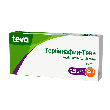 Тербинафин-Тева таблетки 250 мг 28 шт