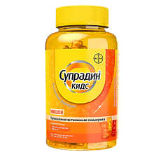 Купить Супрадин Кидс Мишки жевательные пастилки массой 4,0 г 30 шт цена