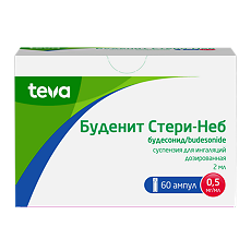 Купить Буденит Стери-Неб суспензия для ингаляций дозированная 0,5 мг/мл 2 мл амп 60 шт цена