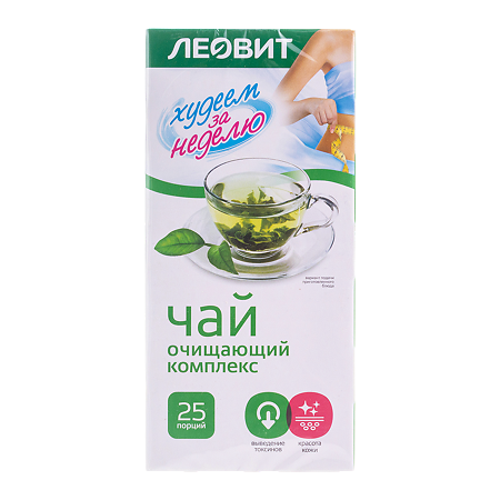 Изображение товара Леовит Худеем за неделю Чай Очищающий комплекс пакеты по 2 г 25 шт