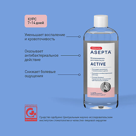 Асепта Здоровые Десны набор бальзам, паста, ополаскиватель 1 уп