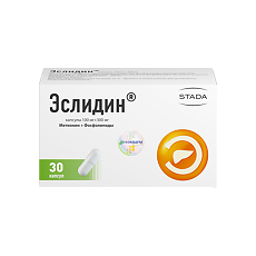 Купить Эслидин капсулы 100 мг+300 мг 30 шт цена