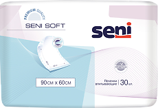 Изображение товара Seni Soft простыни (пеленки) 90х60см 30 шт