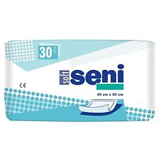 Купить Seni Soft Basic простыни (пеленки) 40х60 см 30 шт цена