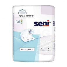 Изображение товара Seni Soft простыни (пеленки) 60х60 см 5 шт