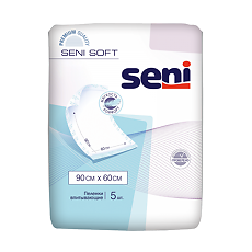 Купить Seni Soft простыни (пеленки) 90х60 см 5 шт цена
