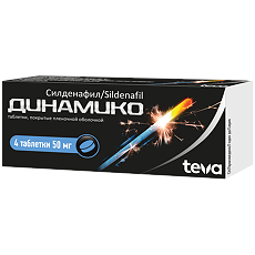 Купить Динамико таблетки покрыт.плен.об. 50 мг 4 шт. цена