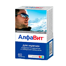 Купить Алфавит для мужчин таблетки 60 шт цена
