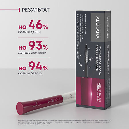 Алерана стимулятор роста ресниц 2 формулы День и Ночь 6 мл 2 шт