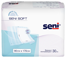 Изображение товара Seni Soft простыни (пеленки) 90х170см с крылышками 30 шт