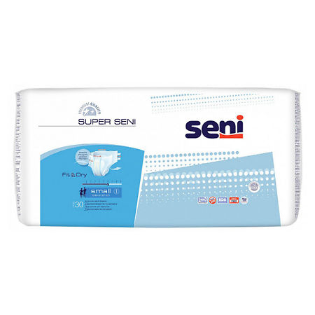 Seni Super Small подгузники для взрослых (55-80 см), 30 шт