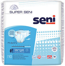 Купить Seni Super Large подгузники для взрослых (100-150 см) 10 шт цена