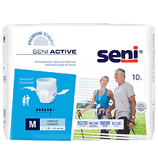 Изображение товара Seni Active Подгузники-трусы для взрослых Medium (2) обхват талии 80-110 см 10 шт