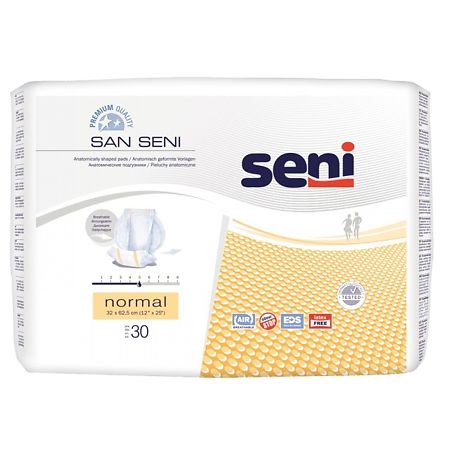Seni San Normal подгузники анатомические (32х64 см) 30 шт