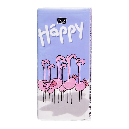 Bella Платочки носовые Baby Happy трехслойные бумажные 10 шт