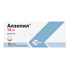 Купить Алзепил таблетки покрыт.плен.об. 10 мг 28 шт цена