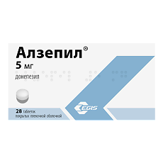 Изображение товара Алзепил таблетки покрыт.плен.об. 5 мг 28 шт.
