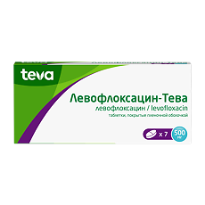 Купить Левофлоксацин-Тева таблетки покрыт.плен.об. 500 мг 7 шт. цена