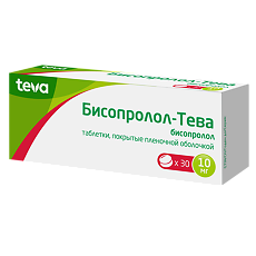 Купить Бисопролол-Тева таблетки покрыт.плен.об. 10 мг 30 шт цена
