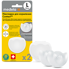Купить Medela накладки на грудь силиконовые Контакт L 2 шт цена