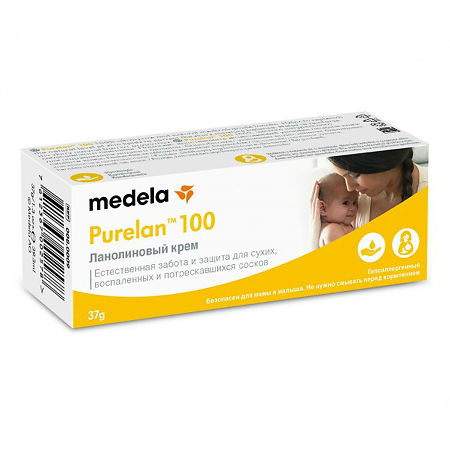 Medela Purelan 100 крем антисептический при трещинах 37 г 1 шт