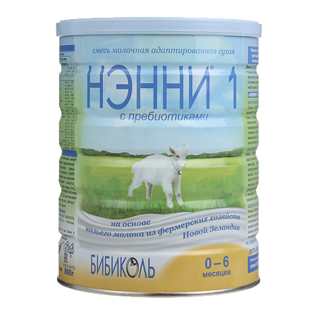 Нэнни 1 смесь на основе натурального козьего молока с пребиотиками 0-6 мес. 400 г 1 шт