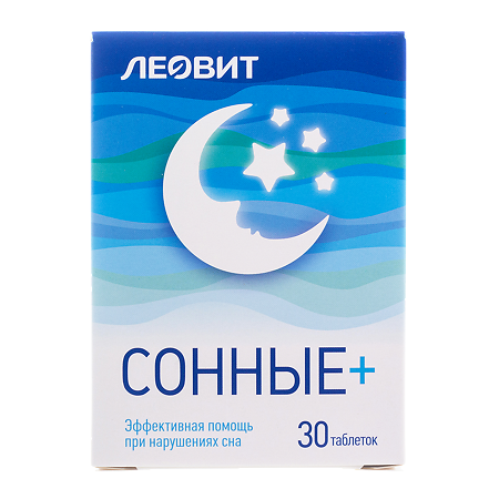 Леовит Сонные+ таблетки массой 0,55 г 30 шт