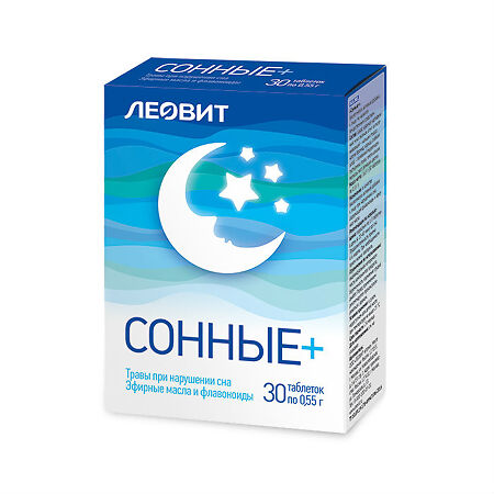 Леовит Сонные+ таблетки массой 0,55 г 30 шт