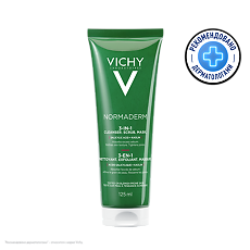 Купить Vichy Normaderm 3-N-1 Очищающее средство 3в1 гель+скраб+маска 125 мл цена
