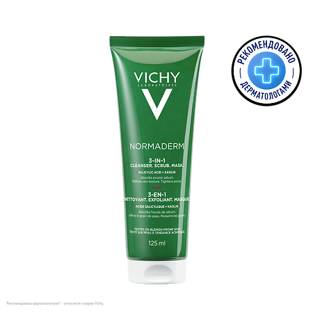Изображение товара Vichy Normaderm 3-N-1 Гель+скраб+маска для проблемной кожи 125 мл