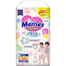 Купить Merries Трусики-подгузники Big (12-22 кг) 38 шт цена