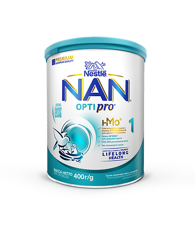 NAN 1 Optipro Премиум Сухая молочная смесь с рождения 400 г 1 шт