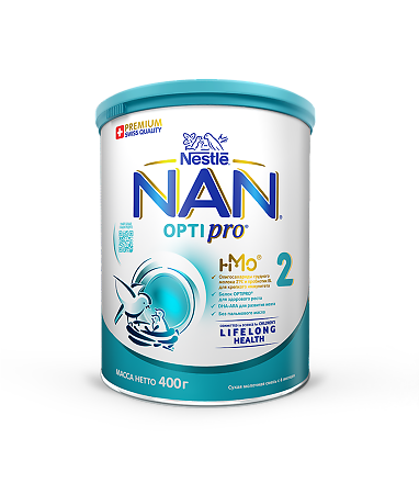 NAN 2 Премиум Optipro Смесь с 6 мес 400 г 1 шт