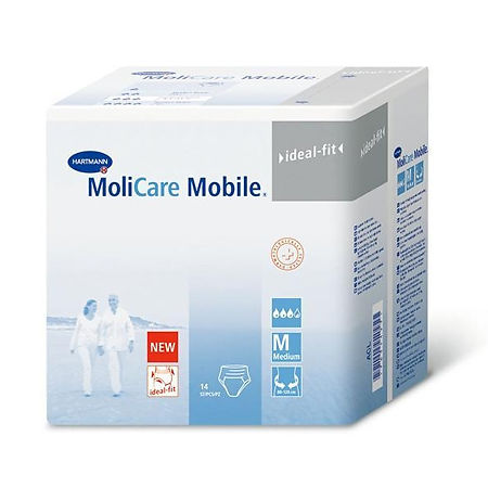 Трусы-подгузники МолиКар Мобайл/MoliCare Mobile ideal-fit р. M 14 шт
