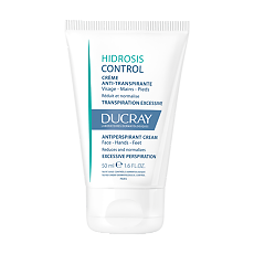 Купить Ducray Hidrosis Control Дезодорант-крем для лица, рук и ног регулирующий избыточное потоотделение 50 мл 1 шт цена