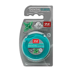 Купить Splat Professional DentalFloss Зубная нить Мята с волокнами серебра 30 м 1 шт цена