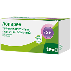 Изображение товара Лопирел таблетки покрыт.плен.об. 75 мг 100 шт.