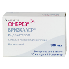 Купить Онбрез Бризхалер капсулы с порошком для ингаляций 300 мкг 30 шт цена