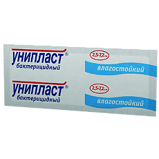 Купить Лейкопластырь Унипласт бактерицидный влагостойкий 2,5x7,2 см 1 шт цена