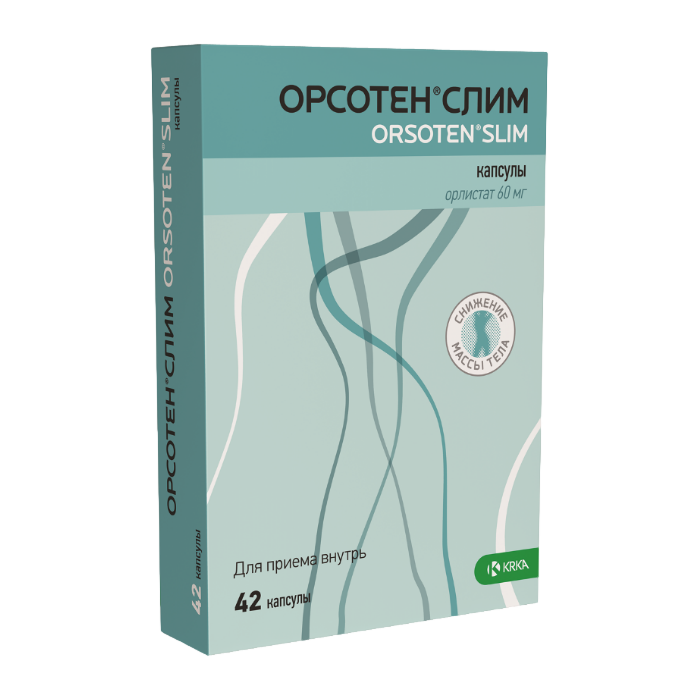 Орсотен Слим, капсулы 60 мг 42 шт - , цена и отзывы, Орсотен Слим .